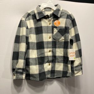 NWT boys long sleeve plaid lumberjack flannel shirt.     Sz. 4T